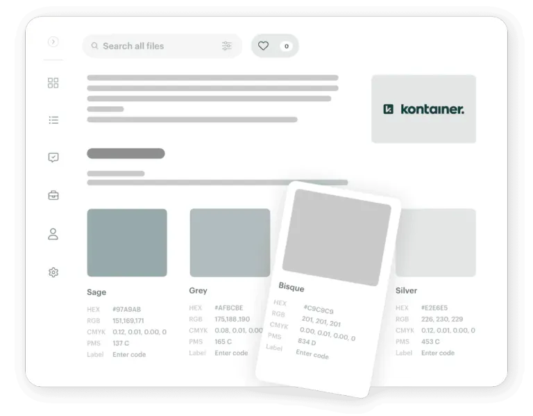 Erstellen von Brand Guidelines und Landingpages mit Kontainer DAM