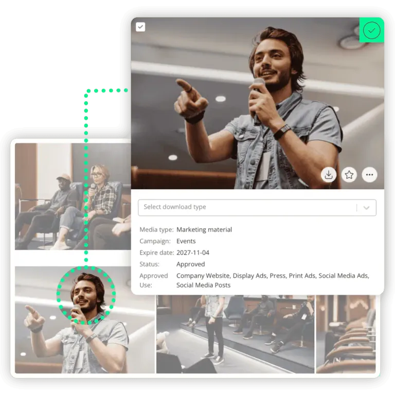 It's very user-friendly in the media library for public organizations
